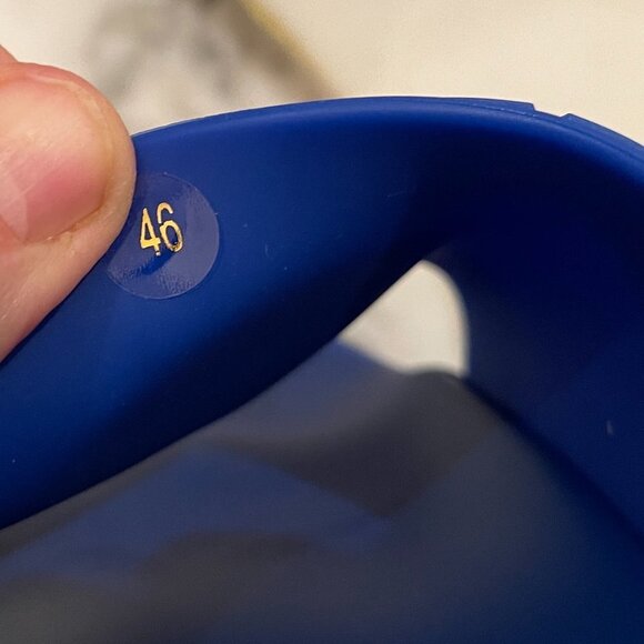 Versace Men's Royal Blue Medusa Sandals Pool Slides, sz 43, 46 - Picture 12 of 14